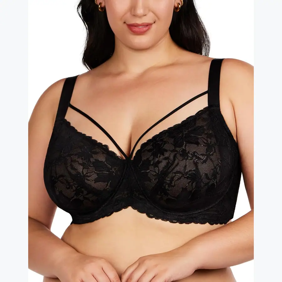 HSIA Minimizer Bras for Women Unlined Underwire Lace Bras for Large Breasts