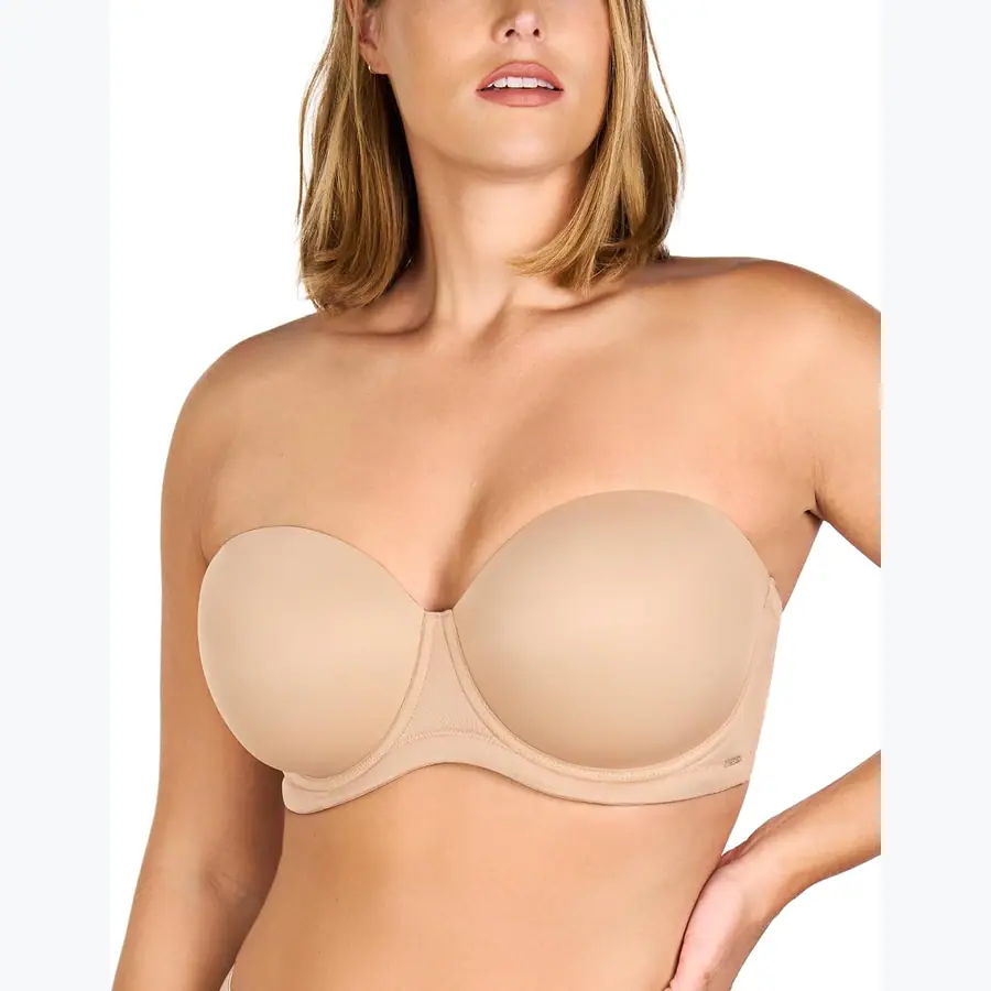 HSIA Strapless Bras, Full Coverage Non-Slip Underwire for Large Breasts