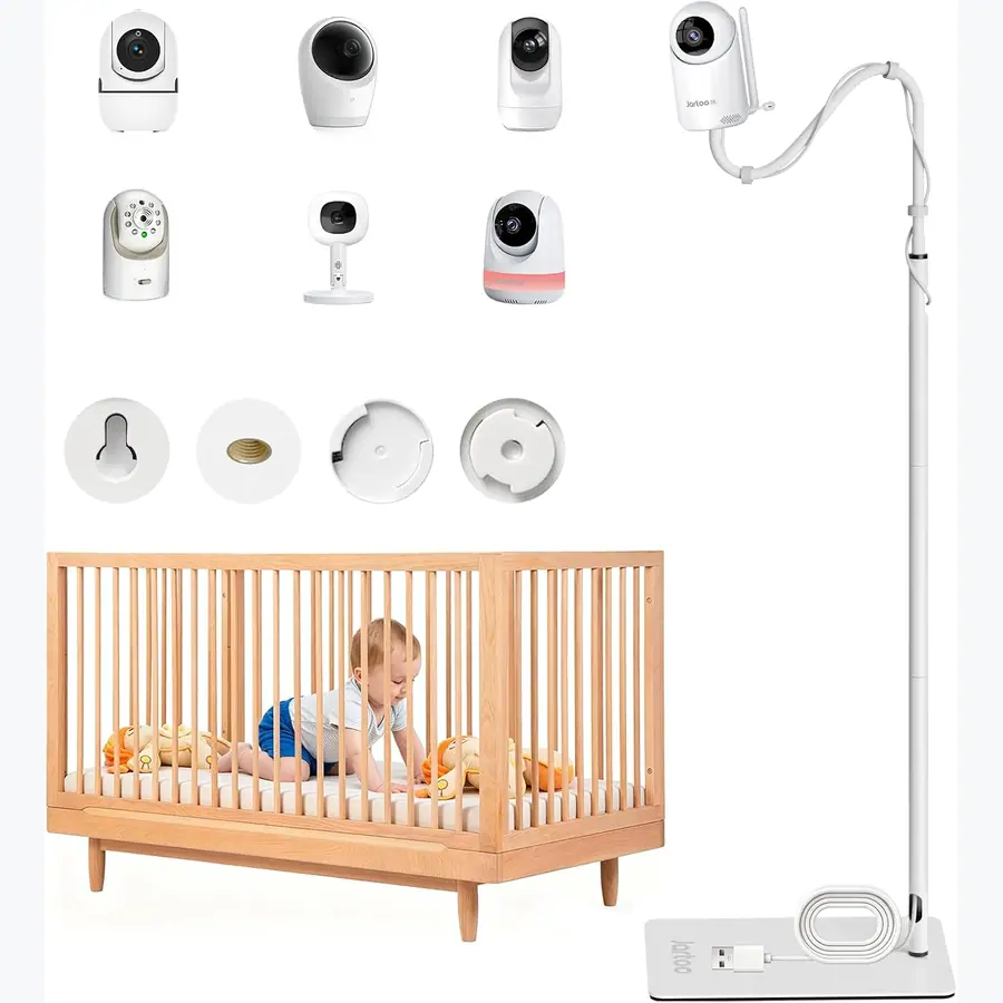Jartoo Baby Monitor Floor Stand Holder Mount Compatible for HelloBaby HB65/HB40/HB6560/HB6339/HB6550 Pro