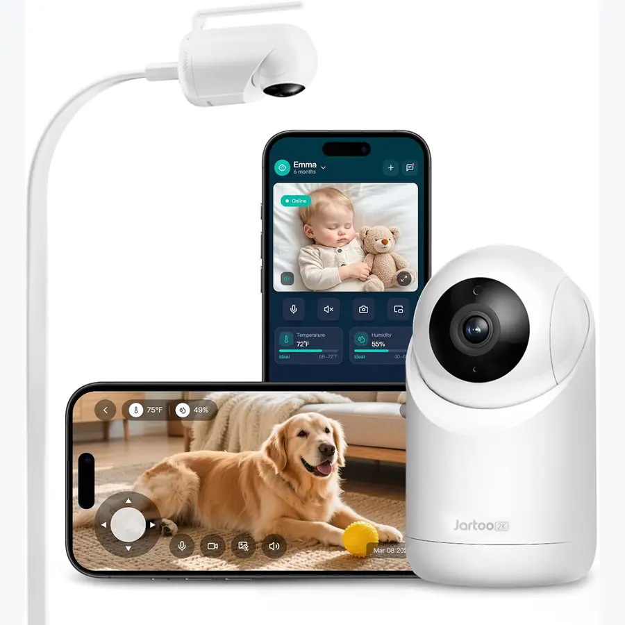 Jartoo 2K Security Indoor Camera & Mount